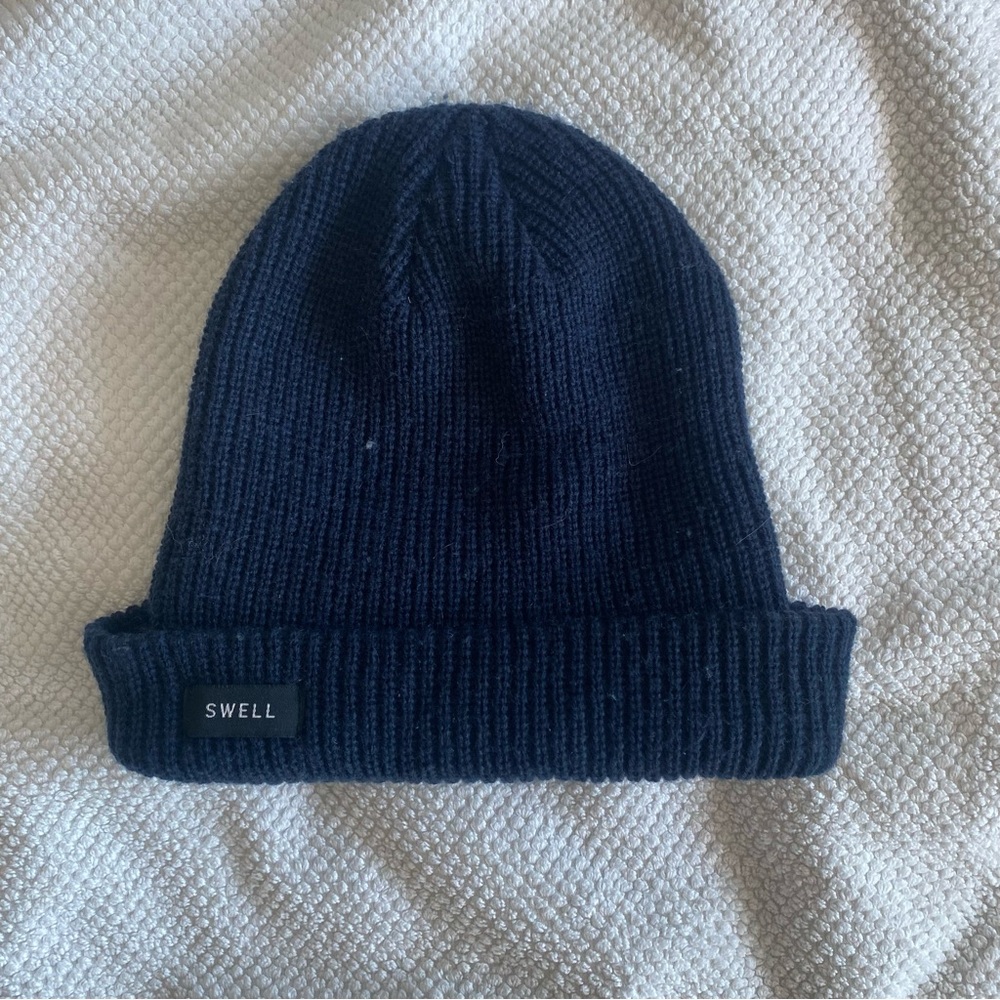 Swell Unisex Navy Knitted Beanie